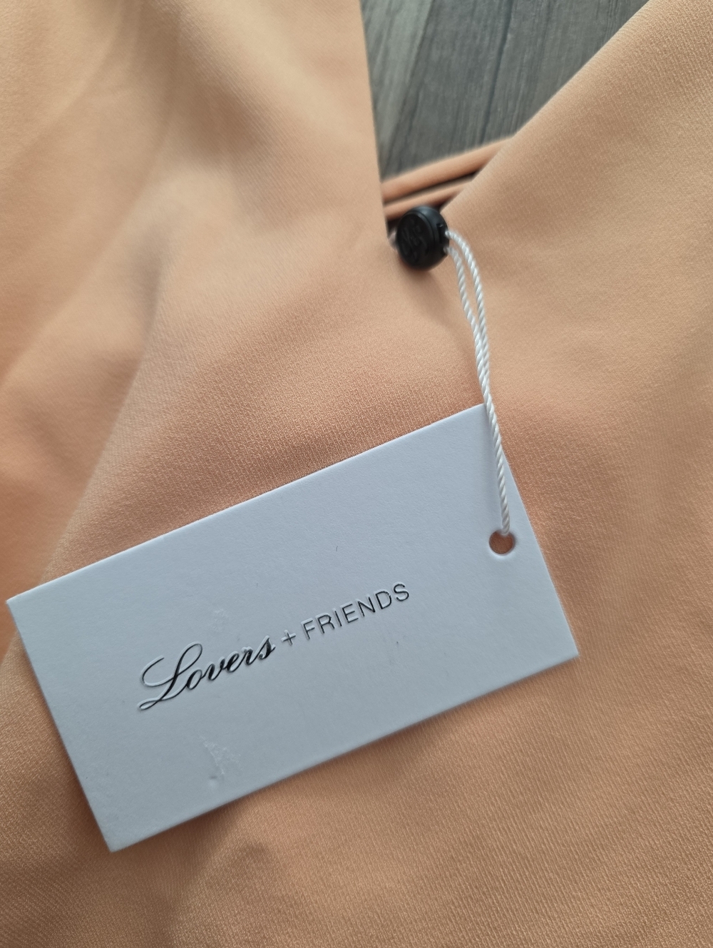 Nwt LOVERS + FRIENDS REVOLVE BOHO Sleeveless V-Neck Midi Dress Peach Wedding Y2k - Picture 6 of 15